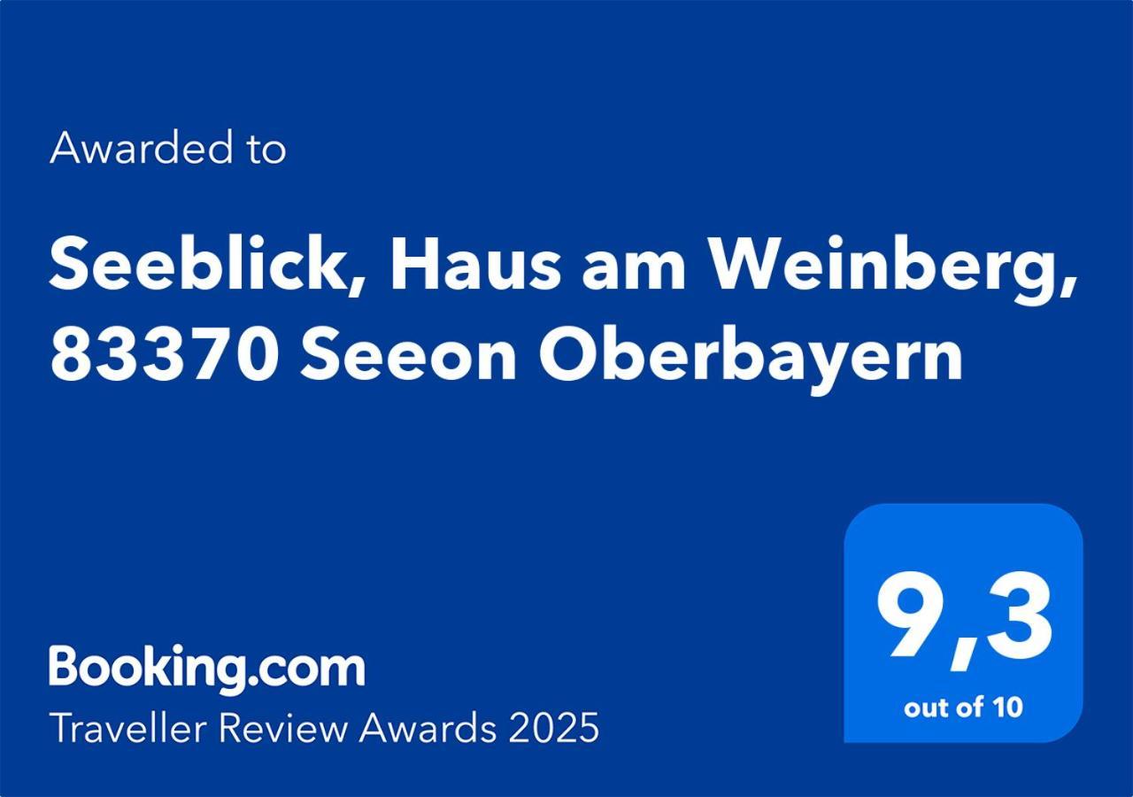 Seeblick Chiemgau, Haus Am Weinberg, 83370 Seeon Oberbayern Zewnętrze zdjęcie